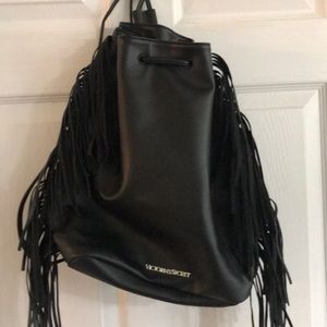 Victoria Secret Fringe Cinch Bag